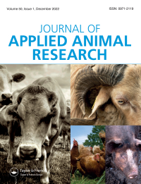 Cover image for Journal of Applied Animal Research