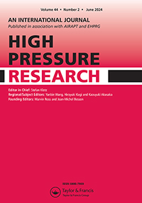Cover image for High Pressure Research