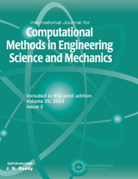 Cover image for International Journal for Computational Methods in Engineering Science and Mechanics