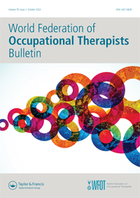 Cover image for World Federation of Occupational Therapists Bulletin