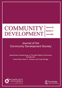 Cover image for Community Development, Volume 55, Issue 3
