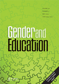 Cover image for Gender and Education, Volume 36, Issue 4