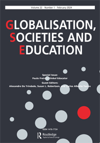 Cover image for Globalisation, Societies and Education, Volume 22, Issue 1