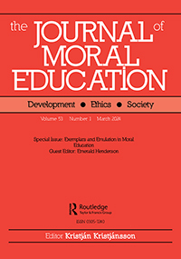 Cover image for Journal of Moral Education, Volume 53, Issue 1