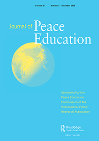 Cover image for Journal of Peace Education, Volume 20, Issue 3