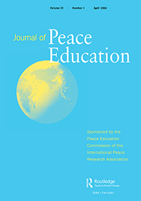 Cover image for Journal of Peace Education, Volume 21, Issue 1