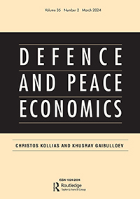 Cover image for Defence and Peace Economics, Volume 35, Issue 2