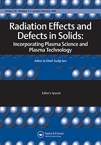 Cover image for Radiation Effects and Defects in Solids, Volume 179, Issue 1-2