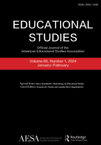 Cover image for Educational Studies, Volume 60, Issue 1