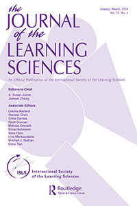 Cover image for Journal of the Learning Sciences, Volume 33, Issue 1