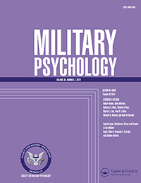 Cover image for Military Psychology, Volume 36, Issue 3