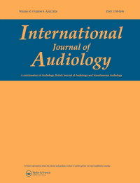 Cover image for International Journal of Audiology, Volume 63, Issue 4