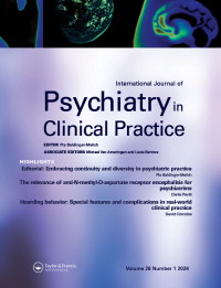 Cover image for International Journal of Psychiatry in Clinical Practice, Volume 28, Issue 1