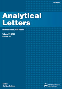 Cover image for Analytical Letters, Volume 57, Issue 10