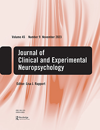 Cover image for Journal of Clinical and Experimental Neuropsychology, Volume 45, Issue 9