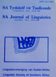Cover image for South African Journal of Linguistics, Volume 18, Issue sup37