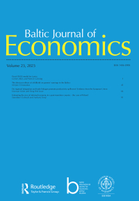 Cover image for Baltic Journal of Economics, Volume 23, Issue 2