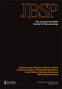 Cover image for Journal of the British Society for Phenomenology, Volume 55, Issue 1