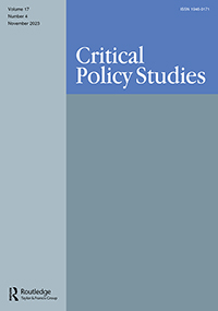 Cover image for Critical Policy Studies, Volume 17, Issue 4