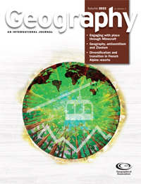 Cover image for Geography, Volume 108, Issue 3