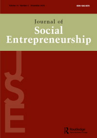 Cover image for Journal of Social Entrepreneurship, Volume 14, Issue 3