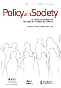 Cover image for Policy and Society, Volume 40, Issue 3