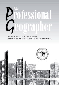 Cover image for The Professional Geographer, Volume 76, Issue 1