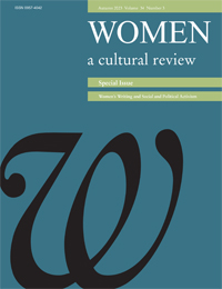 Cover image for Women: a cultural review, Volume 34, Issue 3