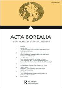 Cover image for Acta Borealia, Volume 41, Issue 1