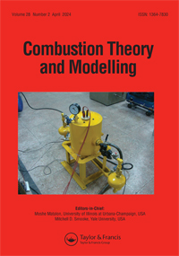Cover image for Combustion Theory and Modelling, Volume 28, Issue 2