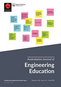 Cover image for Australasian Journal of Engineering Education, Volume 28, Issue 1