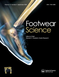 Cover image for Footwear Science, Volume 15, Issue 3