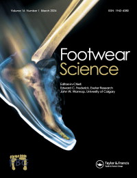 Cover image for Footwear Science, Volume 16, Issue 1