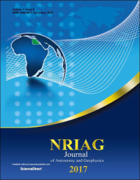 Cover image for NRIAG Journal of Astronomy and Geophysics, Volume 12, Issue 1