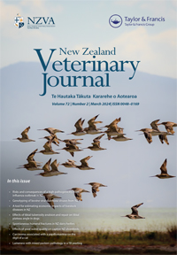 Cover image for New Zealand Veterinary Journal, Volume 72, Issue 2