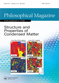 Cover image for Philosophical Magazine, Volume 104, Issue 9-10