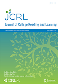 Cover image for Journal of College Reading and Learning, Volume 54, Issue 1