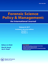 Cover image for Forensic Science Policy & Management: An International Journal, Volume 8, Issue 1-2