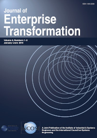 Cover image for Journal of Enterprise Transformation, Volume 8, Issue 1-2