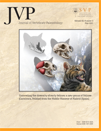 Cover image for Journal of Vertebrate Paleontology, Volume 43, Issue 3