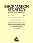 Cover image for Information Strategy: The Executive's Journal, Volume 17, Issue 1