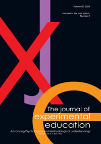 Cover image for The Journal of Experimental Education, Volume 92, Issue 2