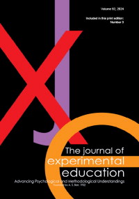 Cover image for The Journal of Experimental Education, Volume 92, Issue 3