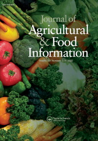 Cover image for Journal of Agricultural & Food Information, Volume 23, Issue 3-4