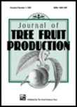 Cover image for Journal of Tree Fruit Production, Volume 3, Issue 1