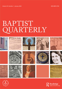 Cover image for Baptist Quarterly, Volume 55, Issue 1