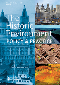 Cover image for The Historic Environment: Policy & Practice, Volume 15, Issue 1