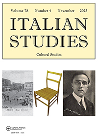 Cover image for Italian Studies, Volume 78, Issue 4