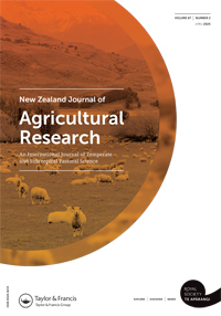 Cover image for New Zealand Journal of Agricultural Research, Volume 67, Issue 2, 2024