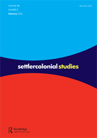 Cover image for Settler Colonial Studies